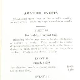 1910 Harvard Boston Aero Meet Official Program