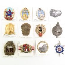 WWII & Cold War Czech Army & Police Badge Lot