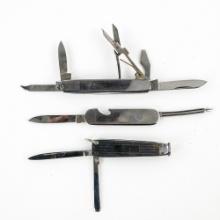 3 Vintage Japanese Grooming Pocket Knives
