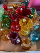 Colorful, crackle glass