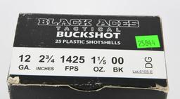 25 Rounds of 00 Buck Shot Black Aces Tactical