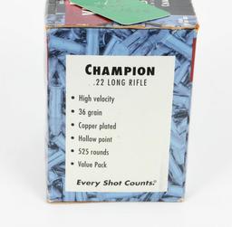 525 Rounds of Federal Champion .22 LR Ammo