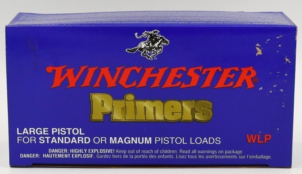 1000 qty Winchester Large Pistol Primers stand/mag