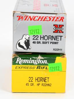 80 Rounds Of .22 Hornet Ammunition