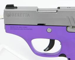 NEW Beretta Pico .380 ACP Semi Auto Pistol Purple