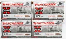 80 Rounds Of Winchester .270 Win Ammunition