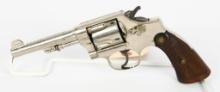 Nickel Smith & Wesson Regulation Police Revolver