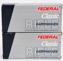 40 Rounds Of Federal Classic .22-250 Rem Ammo