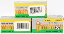 150 Rounds Of Sellier & Bellot 9mm Luger Ammo