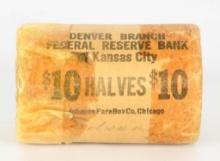 90% Silver 1964 Kennedy Half Dollar 20-Coin Roll