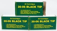 60 Rounds Of .30-06 Black Tipped Ammunition