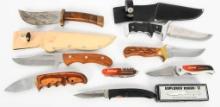 5 Various Hunting knives & 3 Pocket knives