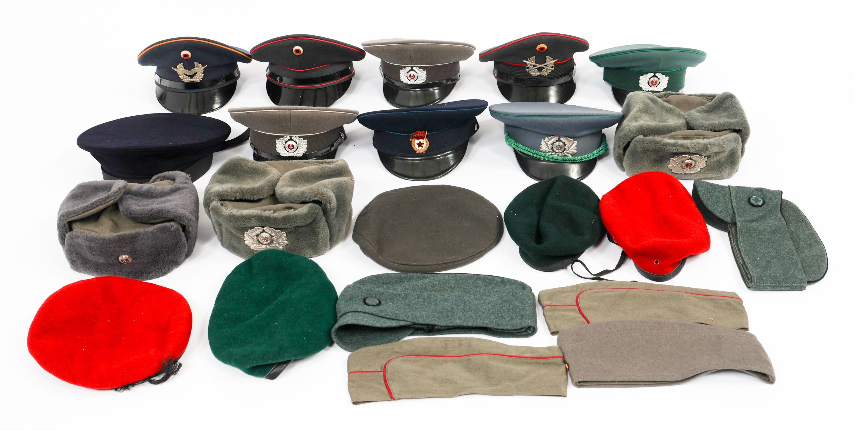 COLD WAR UK, US, & GERMAN MILITARY HEADGEAR