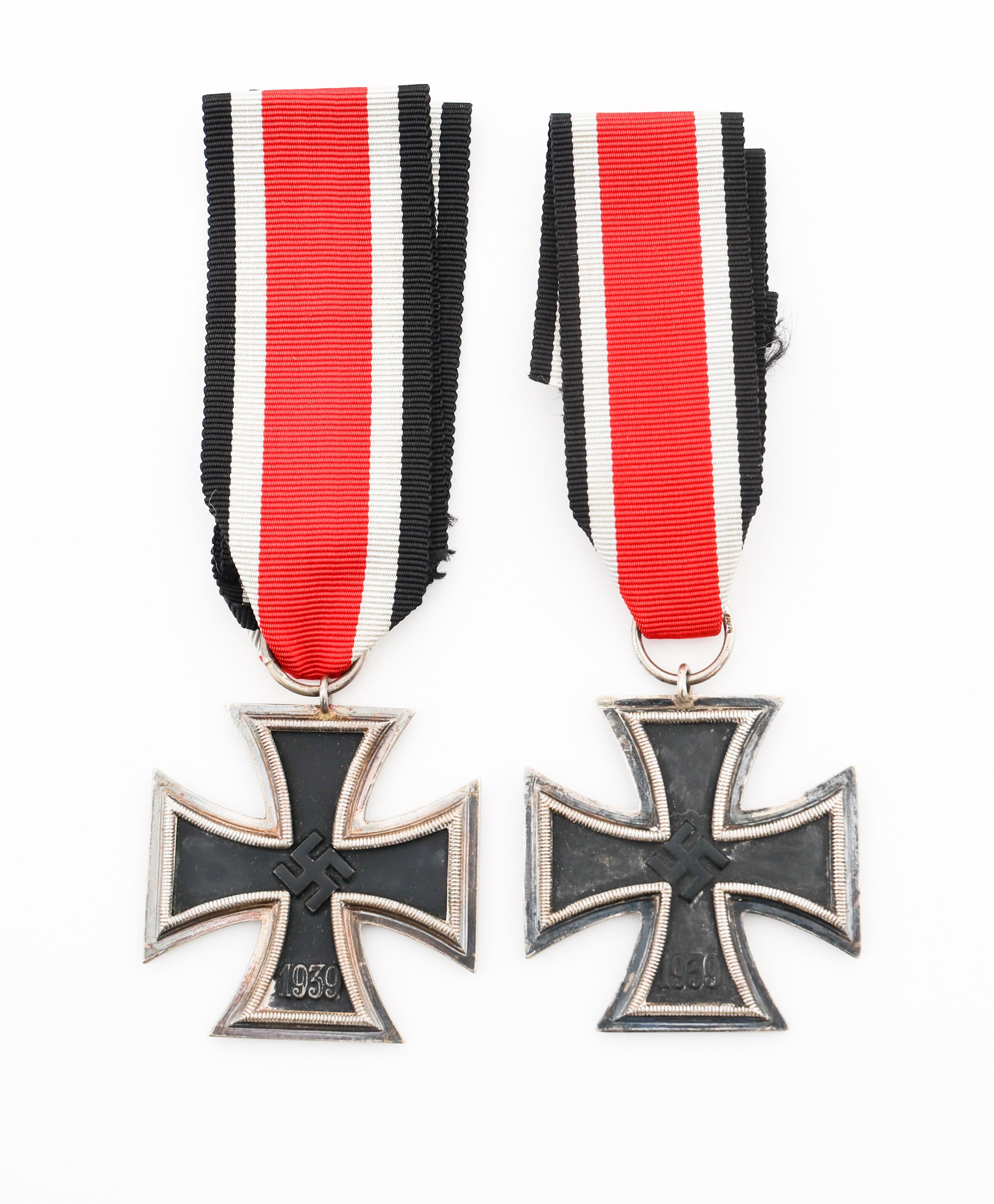 WWII GERMAN 2nd CLASS IRON CROSSES & MEDALS
