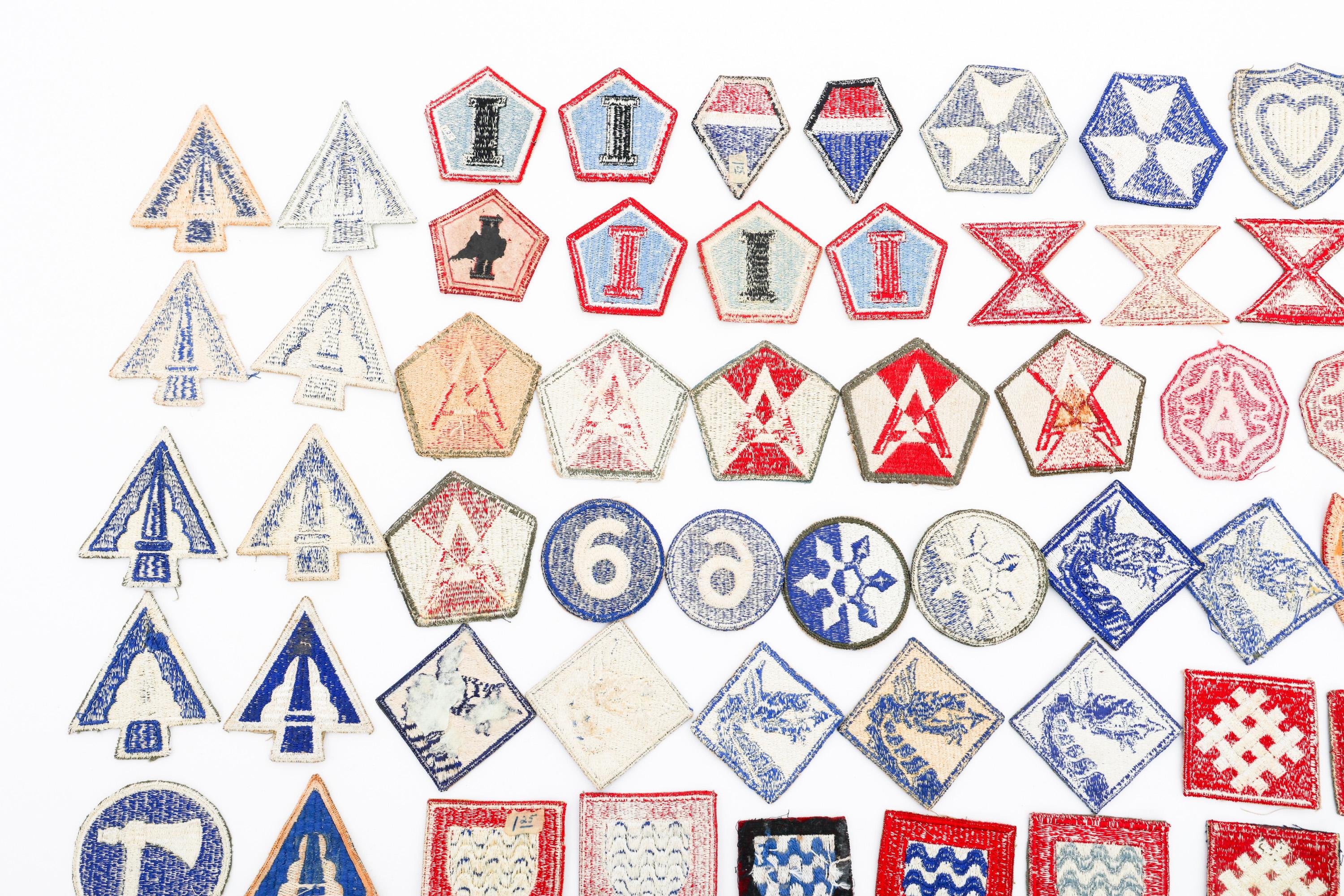WWII - POST WAR US ARMY CORPS & UNIT PATCHES