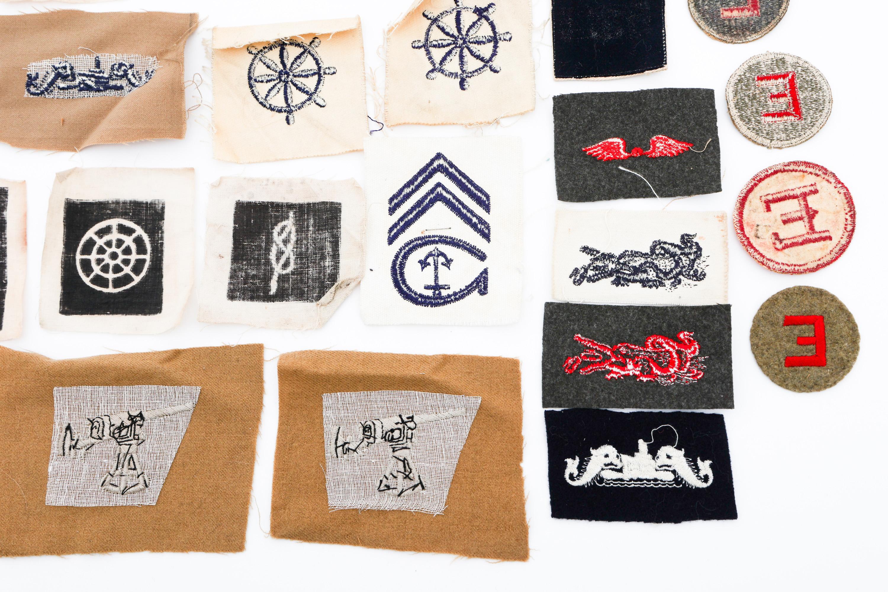 CIVIL WAR - WWII US ARMY & NAVY RATE PATCHES