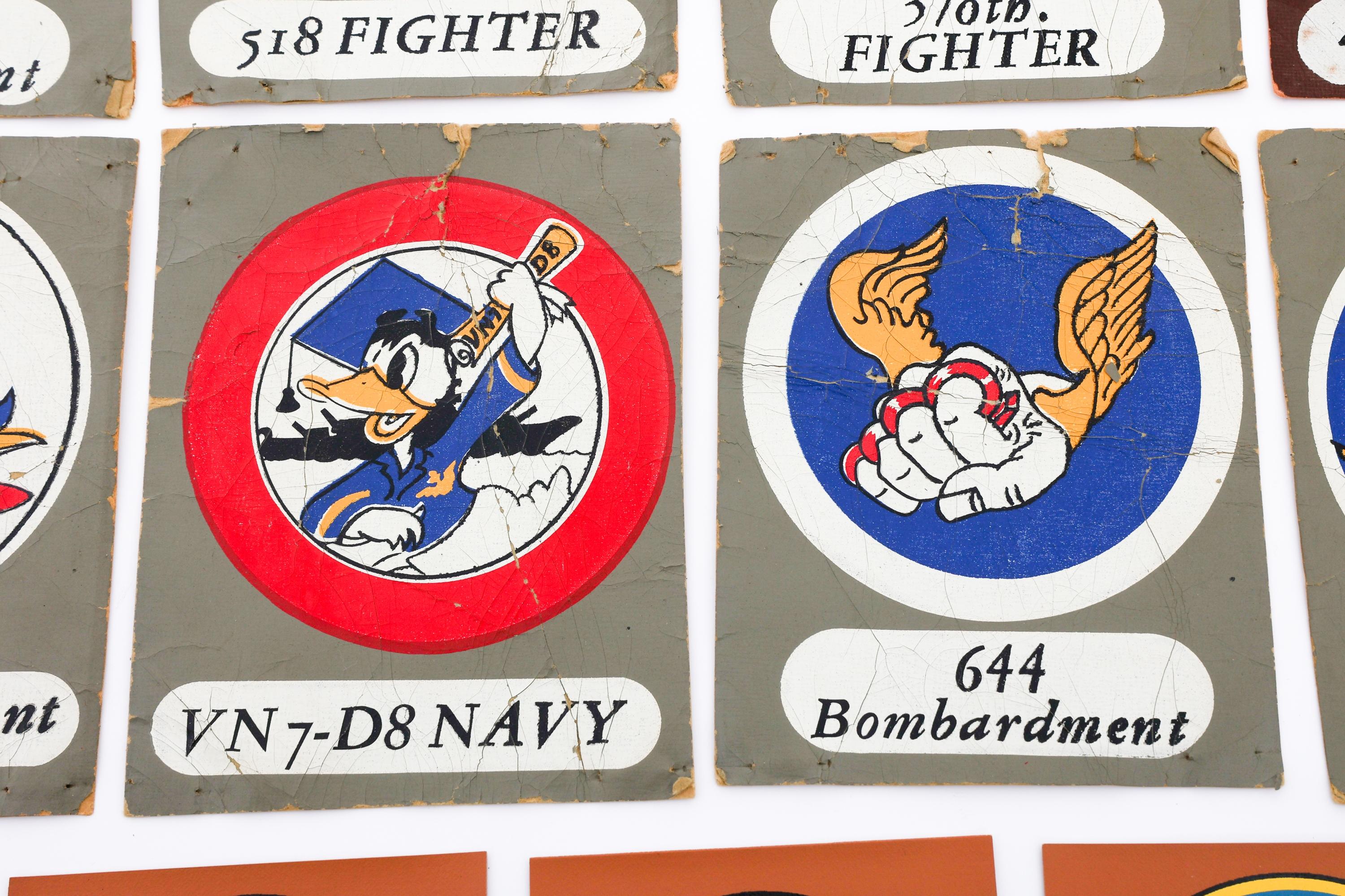 POST WWII USAAF & NAVY SQUADRON PATCHES