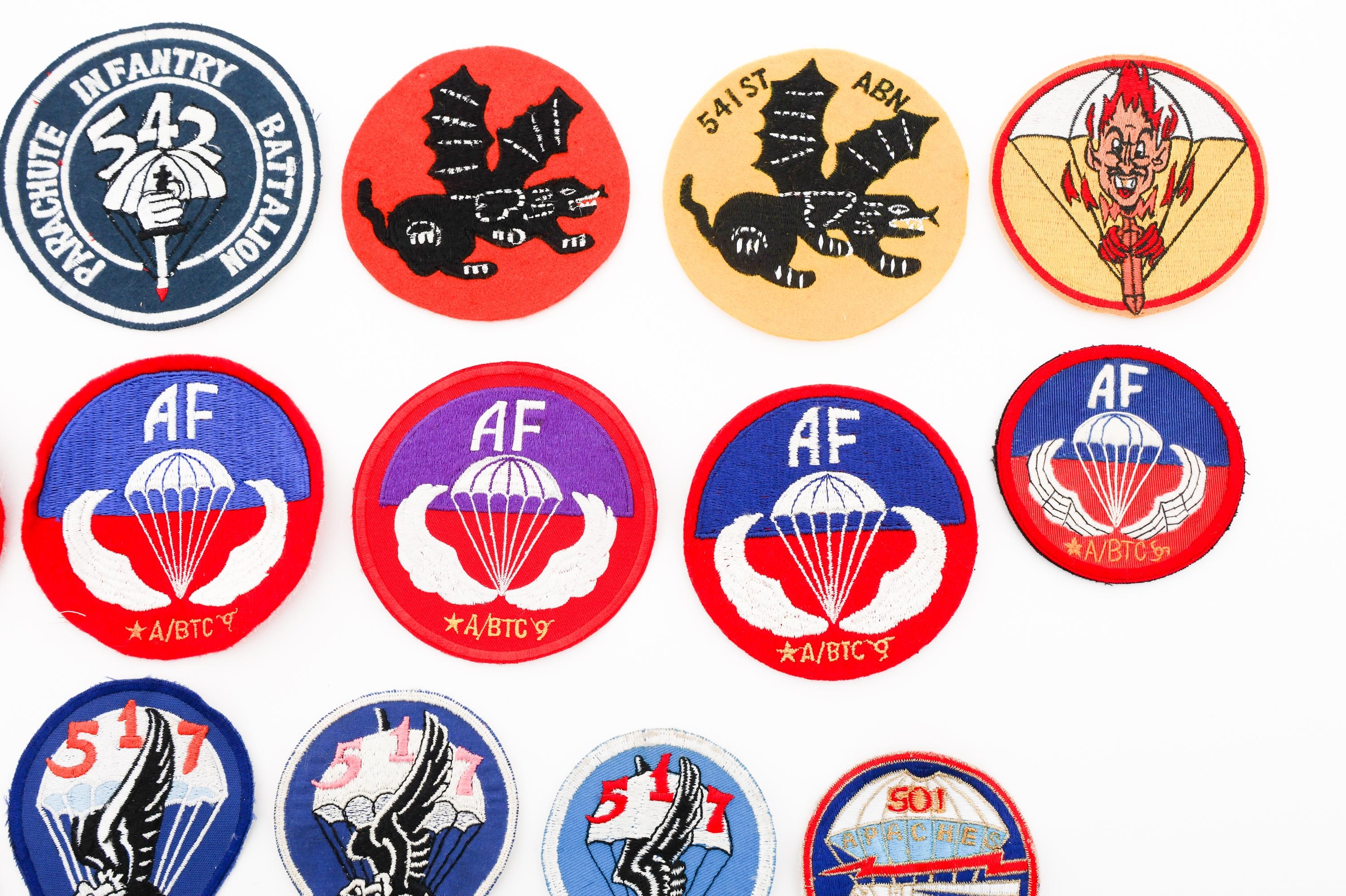 COLD WAR US ARMY AIRBORNE UNIT & SCHOOL PATCHES