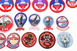 COLD WAR US ARMY AIRBORNE UNIT & SCHOOL PATCHES