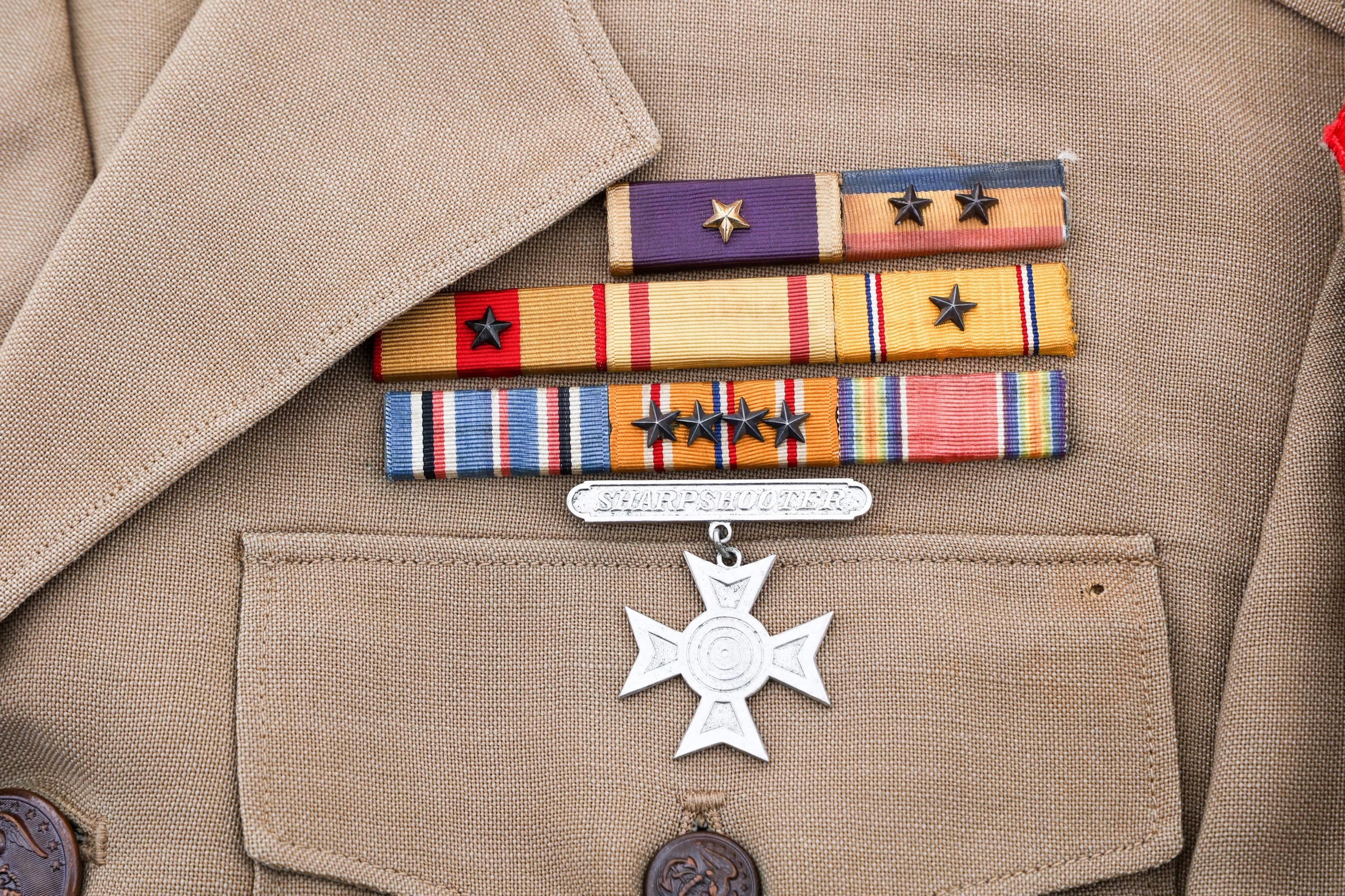 WWII USMC NAMED 3rd MAF LT. COLONEL KHAKI UNIFORM