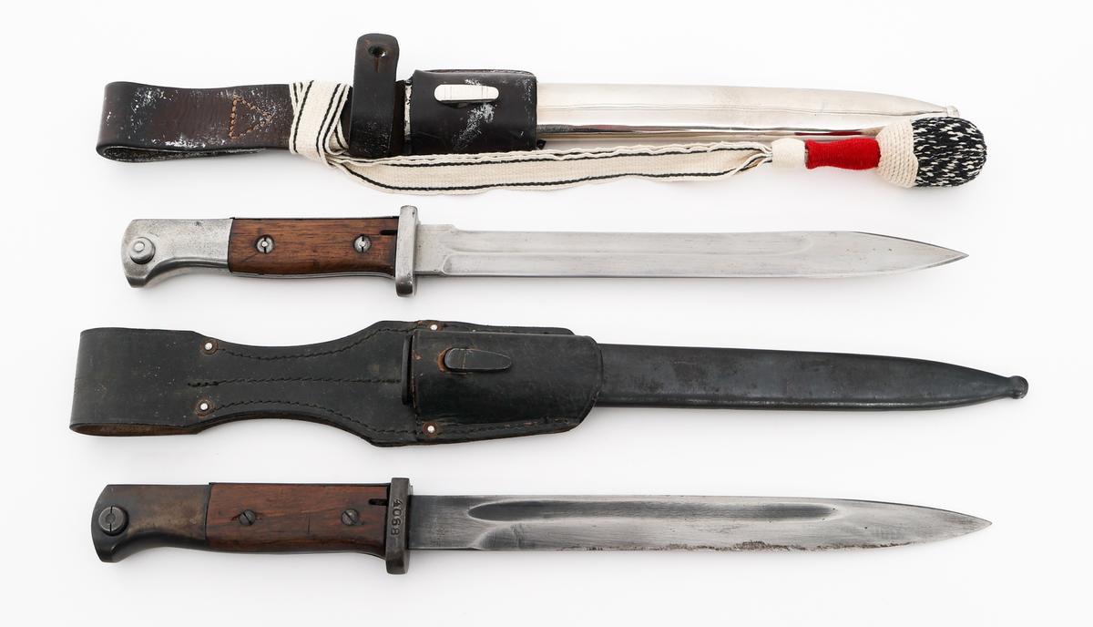 WWI - WWII GERMAN K98 COMBAT BAYONETS & SCABBARDS