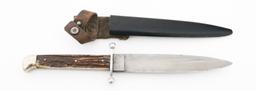 WWI IMPERIAL GERMAN BOOT KNIFE by ANTON WINGEN JR