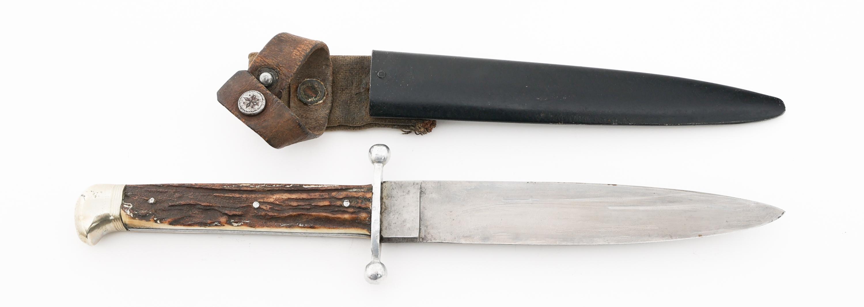 WWI IMPERIAL GERMAN BOOT KNIFE by ANTON WINGEN JR