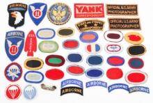 WWII - COLD WAR US AIRBORNE & PHOTOGRAPHER PATCHES