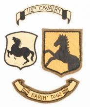 POST-WWII US ARMY 112th CAVALRY THEATER PATCHES