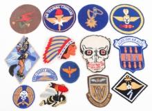 WWII - COLD WAR US BOMB & FIGHTER SQUADRON PATCHES