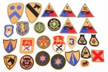 WWII US ARMY ARMORED & CAVALRY DIVISION PATCHES
