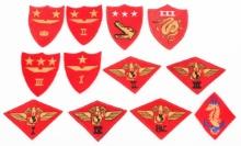 WWII USMC AIR WING & AMPHIBIOUS CORPS PATCHES