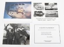 WWII USAAF ENOLA GAY & BOCKSCAR CREW SIGNATURES