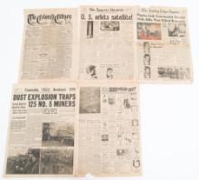 POST WWI - COLD WAR US NEWSPAPERS