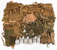 WWI - WWII US ARMY GRENADE VESTS & CANTEENS