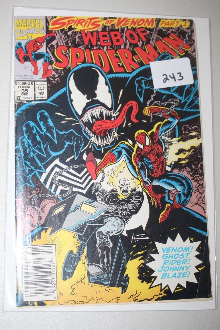 Spirits Of Venom Part 1, Web Of Spider-Man Comic Book, #35, Dec. 1992, Marvel Comics