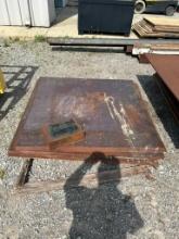 (4) Pieces of Plate Steel; 1-1/4" Thick x 48" x 48"