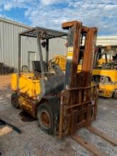 Yale 5,000 LB. Capacity Forklift, GDP050, S/N A875B23770A, Diesel, 3-Stage Mast, 194" Max. Load