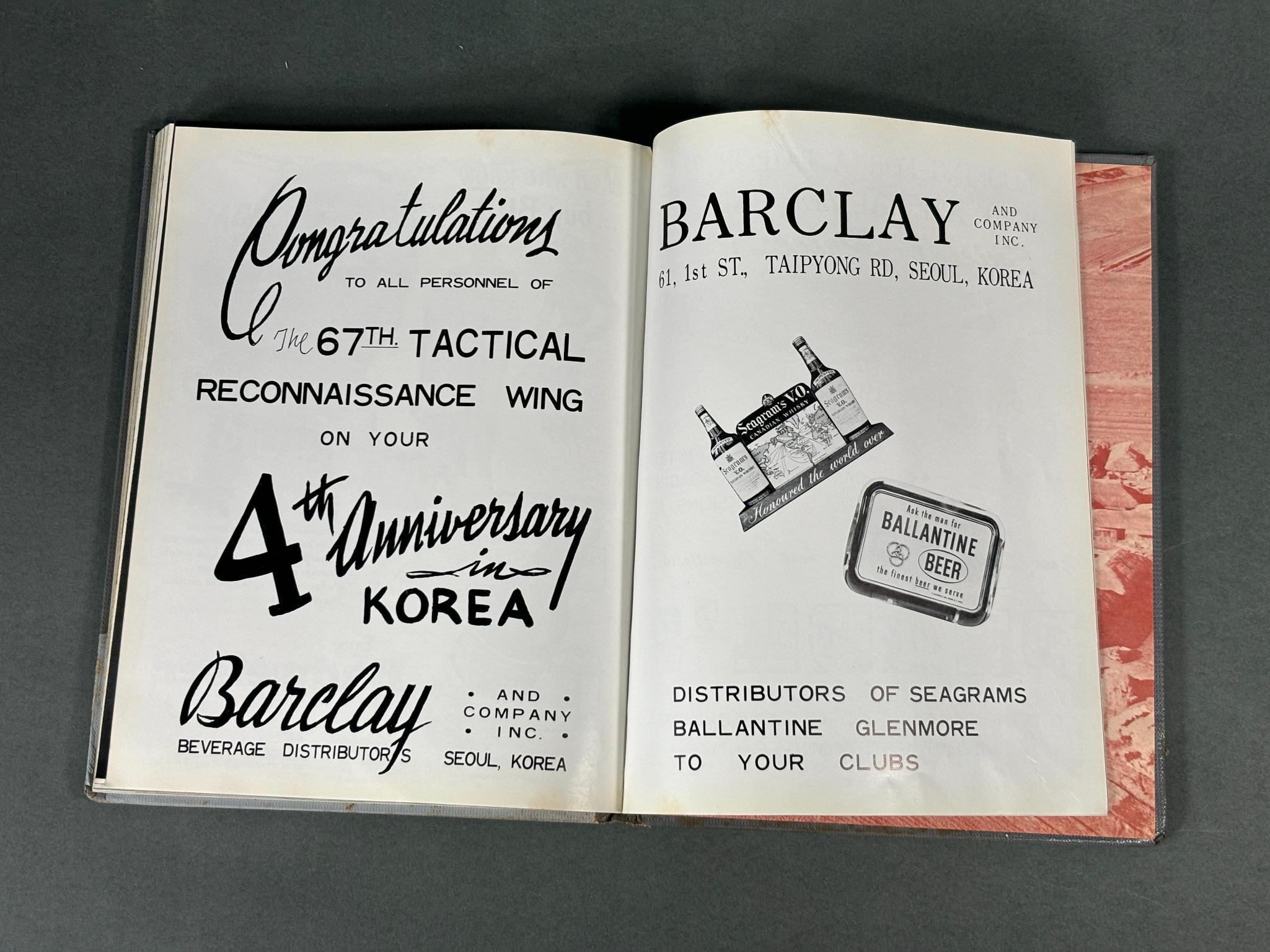 KOREAN WAR 1954 67TH TACTICAL RECON WING YEARBOOK