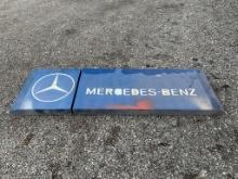 Vintage Large Mercedes Benz Dealership Sign 98" across