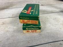 2 Boxes Vintage Remington 32 Ammunition 100 Rounds
