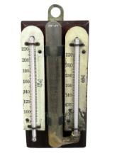 Palmer Scientific Thermometers on Wood Mount