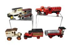 Group of Collectible Vehicle Banks by Ertl & Liberty Classics