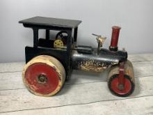Antique Wood Steerable Steam Roller by Maple Leaf Toys