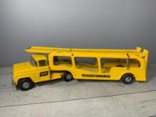 Vintage 1960's Buddy-L Hertz Truck Rental Car Carrier Toy