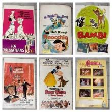 Group of Six Vintage Disney Movie Posters