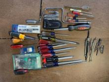 Group of Tools - Screwdrivers, Screwdriver Bits, Magnet, Multi-Tool & More