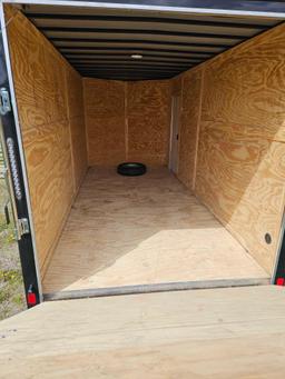 2022 Peach cargo trailer, 16ft, ramp door, nice