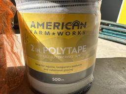 (2) Rolls of 500ft American Farm Works 2in Polytape