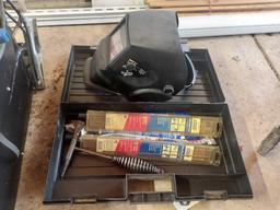 Sears/Craftsman Wire Feed Mig Welder, Welding Rod Assortment, & Helmet